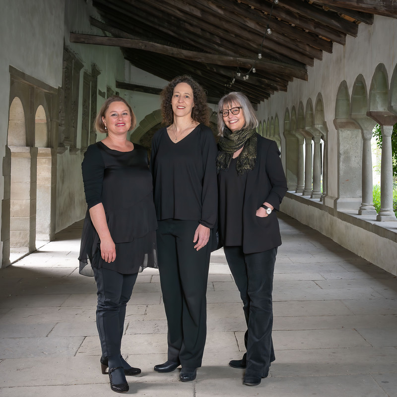 Trio Sela: Susanne John, Regula Dudás, Andrea Jost (von links nach rechts) – Foto: Nicole Egli